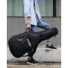 imageDonner 36 Inch Acoustic Guitar Case 04 Inch Thick Padding Sponge 600D Ripstop Waterproof Nylon Soft Guitar Gig Bag with 3 Pockets and Back Hanger Loop Black41 inch10mm Thick
