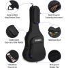 imageDonner 36 Inch Acoustic Guitar Case 04 Inch Thick Padding Sponge 600D Ripstop Waterproof Nylon Soft Guitar Gig Bag with 3 Pockets and Back Hanger Loop Black36 inch10mm Thick