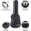 imageDonner 36 Inch Acoustic Guitar Case 04 Inch Thick Padding Sponge 600D Ripstop Waterproof Nylon Soft Guitar Gig Bag with 3 Pockets and Back Hanger Loop Black39 inch5mm Thick