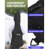imageDonner 36 Inch Acoustic Guitar Case 04 Inch Thick Padding Sponge 600D Ripstop Waterproof Nylon Soft Guitar Gig Bag with 3 Pockets and Back Hanger Loop Black39 inch10mm Thick