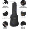 imageDonner 36 Inch Acoustic Guitar Case 04 Inch Thick Padding Sponge 600D Ripstop Waterproof Nylon Soft Guitar Gig Bag with 3 Pockets and Back Hanger Loop Black39 inch10mm Thick