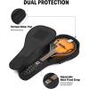 imageDonner 36 Inch Acoustic Guitar Case 04 Inch Thick Padding Sponge 600D Ripstop Waterproof Nylon Soft Guitar Gig Bag with 3 Pockets and Back Hanger Loop Black28 inch12mm Thick