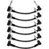 imageDonner 6 Inch Guitar Patch Cable Guitar Effect Pedal Cables Black 6 PackBlack
