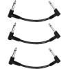 imageDonner 6 Inch Guitar Patch Cable Guitar Effect Pedal Cables Black 6 PackBlack