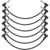 imageDonner 6 Inch Guitar Patch Cable Guitar Effect Pedal Cables Black 6 PackBlack