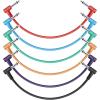 imageDonner 6 Inch Guitar Patch Cable Guitar Effect Pedal Cables Black 6 PackMulticolored