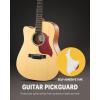 imageDonner Acoustic Guitar for Beginner Adult 36 Dreadnought 34 Size Black Guitar Bundle Package Kit Travel Spruce Wood With Gig Bag Capo Tuner Strap String Guitar Picks DAG1MBDAT110DNatural