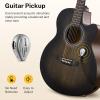 imageDonner Acoustic Guitar for Beginner Adult 36 Dreadnought 34 Size Black Guitar Bundle Package Kit Travel Spruce Wood With Gig Bag Capo Tuner Strap String Guitar Picks DAG1MBDAT110DBlack Brown