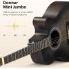imageDonner Acoustic Guitar for Beginner Adult 36 Dreadnought 34 Size Black Guitar Bundle Package Kit Travel Spruce Wood With Gig Bag Capo Tuner Strap String Guitar Picks DAG1MBDAT110DBlack Brown