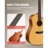 imageDonner Acoustic Guitar for Beginner Adult Full Size Cutaway Acustica Guitarra Bundle Kit with Free Online Lesson Bag Strap Tuner Capo Pickguard String Pick Right Hand 41Sunburst DAG1CSDAD160CSNatural