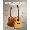 imageDonner Acoustic Guitar for Beginner Adult Full Size Cutaway Acustica Guitarra Bundle Kit with Free Online Lesson Bag Strap Tuner Capo Pickguard String Pick Right Hand 41Sunburst DAG1CSDAD160CSNatural