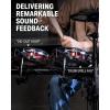 imageDonner DED200 MAX Electronic Drum Set with Industry Standard Mesh Heads 10 Snare 8 Tom 10 Tom 12 Crash 450 Authentic Sounds for Optimal Performance and Feel NEWDED200 MAX