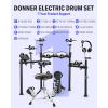 imageDonner DED200 MAX Electronic Drum Set with Industry Standard Mesh Heads 10 Snare 8 Tom 10 Tom 12 Crash 450 Authentic Sounds for Optimal Performance and Feel NEWDED200