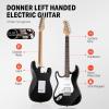 imageDonner DST100S 39 Inch Full Size Electric Guitar Kit Solid Body Sunburst Beginner Starter with Amplifier Bag Capo Strap String Tuner Cable Picksblack