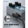 imageDonner Flat Patch Cables for Guitar Effect Pedal 6 Inch Save Space Clear Sound 14quot TS Right Angle 6 Packs6 Inch