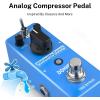 imageDonner Fuzz Guitar Pedal  Classic Stylish Fuzz Mini Effect Pedal for Electric GuitarBass True BypassBlue Compressor
