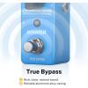 imageDonner Fuzz Guitar Pedal  Classic Stylish Fuzz Mini Effect Pedal for Electric GuitarBass True BypassBlue Compressor