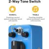 imageDonner Fuzz Guitar Pedal  Classic Stylish Fuzz Mini Effect Pedal for Electric GuitarBass True BypassBlue Compressor
