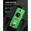 imageDonner Fuzz Guitar Pedal  Classic Stylish Fuzz Mini Effect Pedal for Electric GuitarBass True BypassGreen Noise Gate