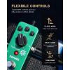 imageDonner Fuzz Guitar Pedal  Classic Stylish Fuzz Mini Effect Pedal for Electric GuitarBass True BypassGreen Reverb