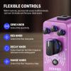 imageDonner Fuzz Guitar Pedal  Classic Stylish Fuzz Mini Effect Pedal for Electric GuitarBass True BypassPurple Auto Wah