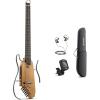 imageDonner HUSH I Guitar For Travel  Portable UltraLight and Quiet Performance Headless AcousticElectric Guitar Maple Body with Removable Frames Gig Bag and AccessoriesNatrual