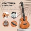 imageDonner Soprano Ukulele Mahogany 21 inch Ukelele Beginner Kit Online Lesson Gig Bag Strap Nylon String Tuner Picks Cloth DUS1 Ukalalee Set Christmas GiftConcert