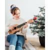 imageDonner Soprano Ukulele Mahogany 21 inch Ukelele Beginner Kit Online Lesson Gig Bag Strap Nylon String Tuner Picks Cloth DUS1 Ukalalee Set Christmas GiftBrown