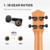 imageDonner Soprano Ukulele Mahogany 21 inch Ukelele Beginner Kit Online Lesson Gig Bag Strap Nylon String Tuner Picks Cloth DUS1 Ukalalee Set Christmas GiftConcert