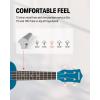 imageDonner Soprano Ukulele for Beginners 21 Inch Ukelele Starter Bundle Kit with Free Online Lessons Bag Strap String Tuner Picks Cloth Ukalalee Yukalalee BlackBlue