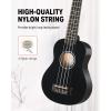 imageDonner Soprano Ukulele for Beginners 21 Inch Ukelele Starter Bundle Kit with Free Online Lessons Bag Strap String Tuner Picks Cloth Ukalalee Yukalalee BlackBlack