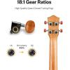 imageDonner Soprano Ukulele for Beginners 21 Inch Ukelele Starter Bundle Kit with Free Online Lessons Bag Strap String Tuner Picks Cloth Ukalalee Yukalalee BlackBeige