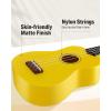 imageDonner Soprano Ukulele for Beginners 21 Inch Ukelele Starter Bundle Kit with Free Online Lessons Bag Strap String Tuner Picks Cloth Ukalalee Yukalalee BlackYellow