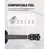 imageDonner Soprano Ukulele for Beginners 21 Inch Ukelele Starter Bundle Kit with Free Online Lessons Bag Strap String Tuner Picks Cloth Ukalalee Yukalalee BlackBlack