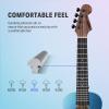 imageDonner Soprano Ukulele for Beginners 21 Inch Ukelele Starter Bundle Kit with Free Online Lessons Bag Strap String Tuner Picks Cloth Ukalalee Yukalalee BlackGradient Blue