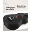 imageDonner Soprano Ukulele for Beginners 21 Inch Ukelele Starter Bundle Kit with Free Online Lessons Bag Strap String Tuner Picks Cloth Ukalalee Yukalalee BlackBlack