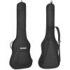 imageDonner 36 Inch Acoustic Guitar Case 04 Inch Thick Padding Sponge 600D Ripstop Waterproof Nylon Soft Guitar Gig Bag with 3 Pockets and Back Hanger Loop Black47 inch10mm Thick