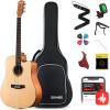 imageDonner Acoustic Guitar for Beginner Adult Full Size Cutaway Acustica Guitarra Bundle Kit with Free Online Lesson Bag Strap Tuner Capo Pickguard String Pick Right Hand 41Sunburst DAG1CSDAD160CSbeige