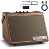 imageDonner Mini Electric Drum Amp 20W Wireless Electronic Drum Amplifier Keyboard Speaker DDA20 Portable for Home PracticeBrown