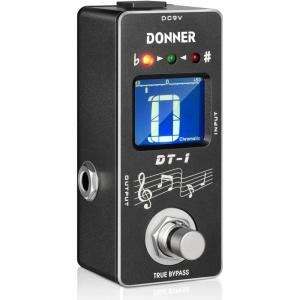 imageDonner Fuzz Guitar Pedal  Classic Stylish Fuzz Mini Effect Pedal for Electric GuitarBass True BypassBlack Tuner