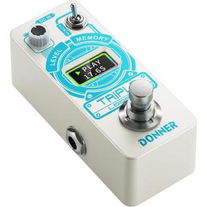 imageDonner Fuzz Guitar Pedal  Classic Stylish Fuzz Mini Effect Pedal for Electric GuitarBass True BypassWhite Looper