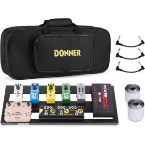 imageDonner Guitar Pedal Board Case DB3 Aluminium Pedalboard 20 x 114 x 4 with Bag20812
