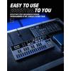 imageAnalog Bass Synthesizer and Sequencer Donner Essential B1 with Intuitive User Interface 128 Patterns Memory Saturation ampamp Delay Effects Make for Classic Acid Sound