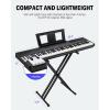 imageDigital Piano Ultrathin Donner DEP45 Beginner Electric Piano Keyboard with 88 semiweighted Keys Full Size Portable Electronic Keyboard Piano with Stand Sustain Pedal Power Supply