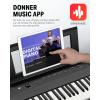 imageDigital Piano Ultrathin Donner DEP45 Beginner Electric Piano Keyboard with 88 semiweighted Keys Full Size Portable Electronic Keyboard Piano with Stand Sustain Pedal Power Supply