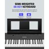 imageDigital Piano Ultrathin Donner DEP45 Beginner Electric Piano Keyboard with 88 semiweighted Keys Full Size Portable Electronic Keyboard Piano with Stand Sustain Pedal Power Supply