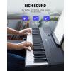 imageDigital Piano Ultrathin Donner DEP45 Beginner Electric Piano Keyboard with 88 semiweighted Keys Full Size Portable Electronic Keyboard Piano with Stand Sustain Pedal Power Supply