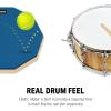 imageDonner 12 Inches Drum Practice Pad Silent Drum Pad Set Gray 2Sided With Drum SticksBlue
