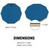 imageDonner 12 Inches Drum Practice Pad Silent Drum Pad Set Gray 2Sided With Drum SticksBlue