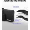 imageDonner 61 Key Keyboard Case Portable Electric Piano Keyboard Gig Bag Waterproof Durable 600D Nylon Oxford Cloth 10mm Cotton Padded 41quotx 16quotx 5quot BlackBlack
